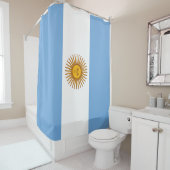 Rideaux De Douche Drapeau de l'Argentine (En situation)