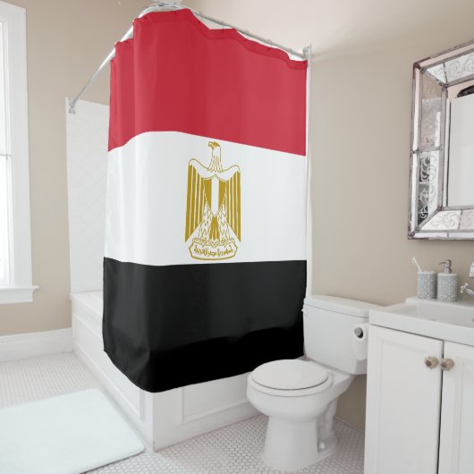 Rideaux De Douche Drapeau de l'Égypte (En situation)