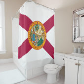 Rideaux De Douche Drapeau de l'État de Floride (En situation)