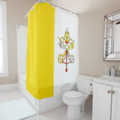 Rideaux De Douche Drapeau de l'État de la Cité du Vatican (En situation)
