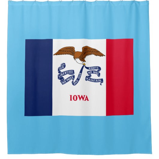 Rideaux De Douche Drapeau de l'État de l'Iowa (Devant)