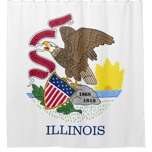Rideaux De Douche Drapeau de l'Illinois (Devant)