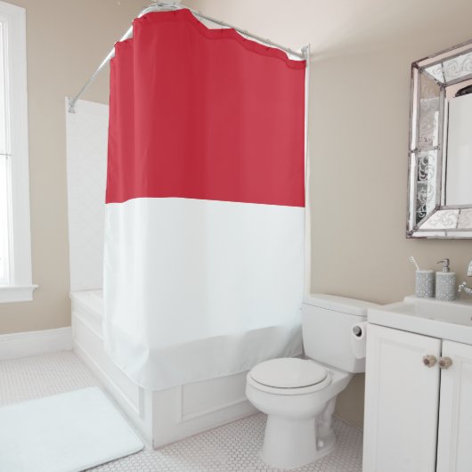 Rideaux De Douche Drapeau de l'Indonésie (En situation)