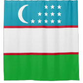 Rideaux De Douche Drapeau de l'Ouzbékistan (Devant)