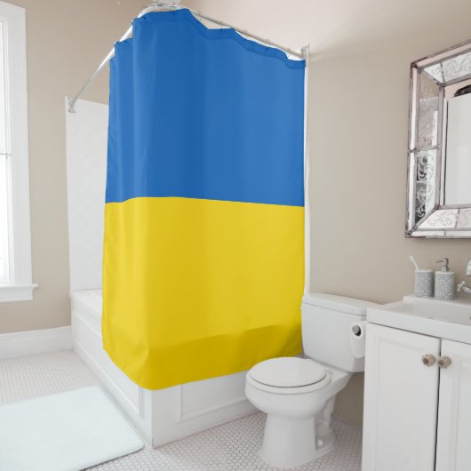 Rideaux De Douche Drapeau de l'Ukraine (En situation)