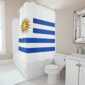 Rideaux De Douche Drapeau de l'Uruguay (En situation)