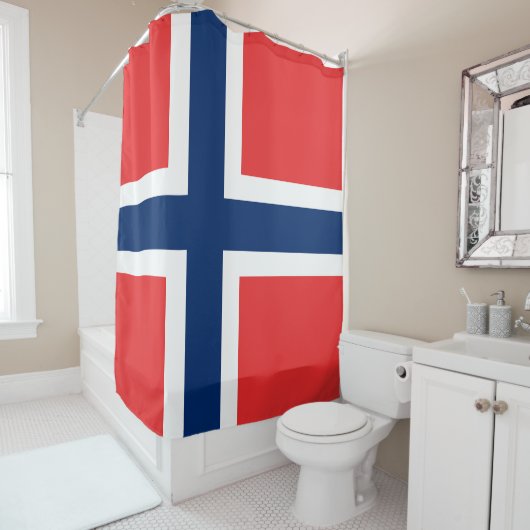 Rideaux De Douche Drapeau de Norway (En situation)