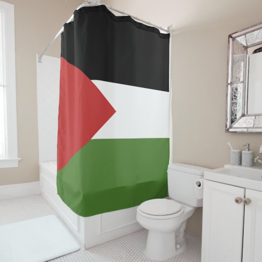 Rideaux De Douche Drapeau de Palestine (En situation)