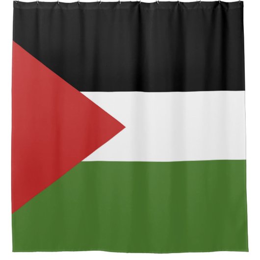 Rideaux De Douche Drapeau de Palestine (Devant)