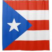 Rideaux De Douche Drapeau de Porto Rico (Devant)