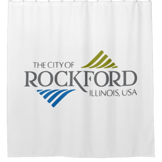 Rideaux De Douche Drapeau de Rockford (Illinois) (Devant)