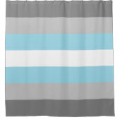 Rideaux De Douche Drapeau demigay (Devant)