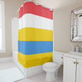 Rideaux De Douche Drapeau des couleurs rayées d'Aruba (En situation)