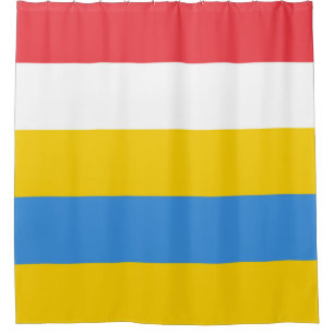 Rideaux De Douche Drapeau des couleurs rayées d'Aruba