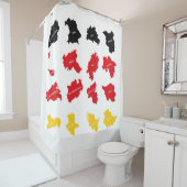 Rideaux De Douche Drapeau des États allemands (En situation)