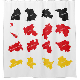 Rideaux De Douche Drapeau des États allemands