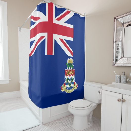 Rideaux De Douche Drapeau des îles Caïmans (En situation)