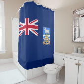 Rideaux De Douche Drapeau des îles Falkland (Territoire britannique) (En situation)