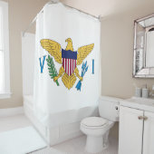 Rideaux De Douche Drapeau des îles Vierges américaines (En situation)