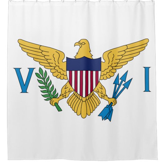 Rideaux De Douche Drapeau des îles Vierges américaines (Devant)