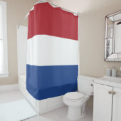 Rideaux De Douche Drapeau des Pays-Bas (En situation)