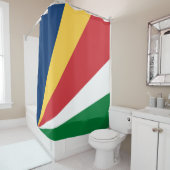 Rideaux De Douche Drapeau des Seychelles (En situation)