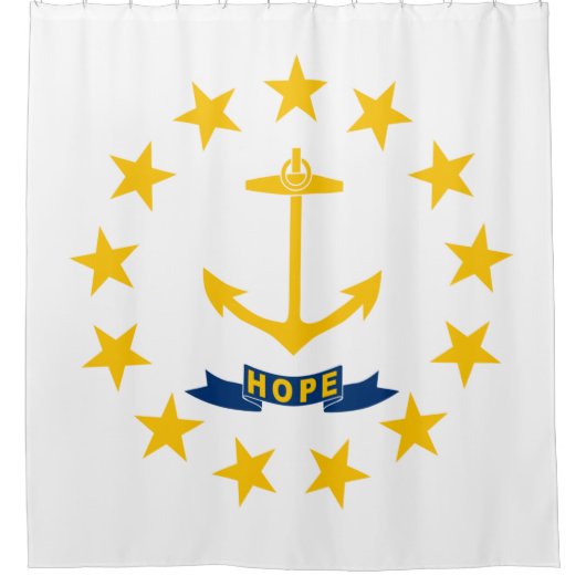 Rideaux De Douche Drapeau d'État de Rhode Island (Devant)