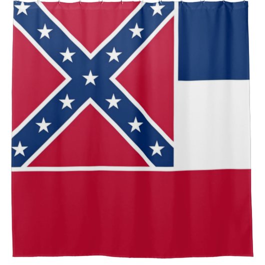 RIDEAUX DE DOUCHE DRAPEAU D'ÉTAT MISSISSIPPI (Devant)