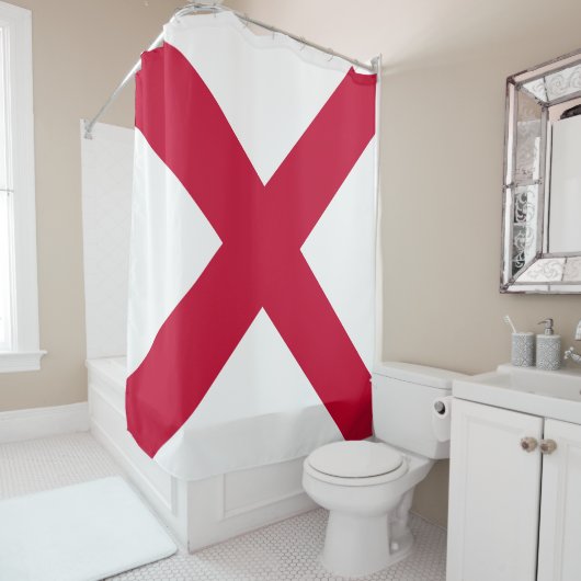 Rideaux De Douche Drapeau d'Irlande du Nord (En situation)