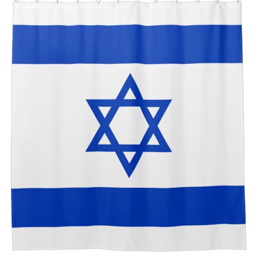 Rideaux De Douche Drapeau d'Israël (Devant)