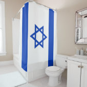 Rideaux De Douche Drapeau d'Israël (En situation)