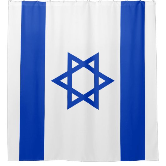 Rideaux De Douche Drapeau d'Israël (Devant)