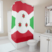 Rideaux De Douche Drapeau du Burundi (En situation)