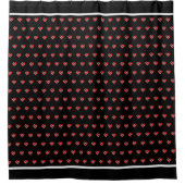 Rideaux De Douche Drapeau du cœur de T&T (Devant)