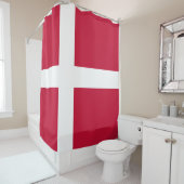 Rideaux De Douche Drapeau du Danemark (En situation)