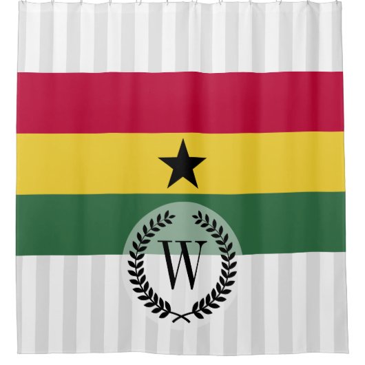 Rideaux De Douche Drapeau du Ghana (Devant)