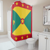Rideaux De Douche Drapeau du Grenada (En situation)