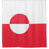 Rideaux De Douche Drapeau du Groenland (Devant)
