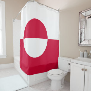 Rideaux De Douche Drapeau du Groenland