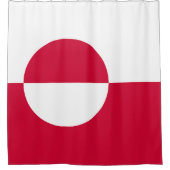 Rideaux De Douche Drapeau du Groenland (Devant)