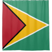 Rideaux De Douche Drapeau du Guyana (Devant)