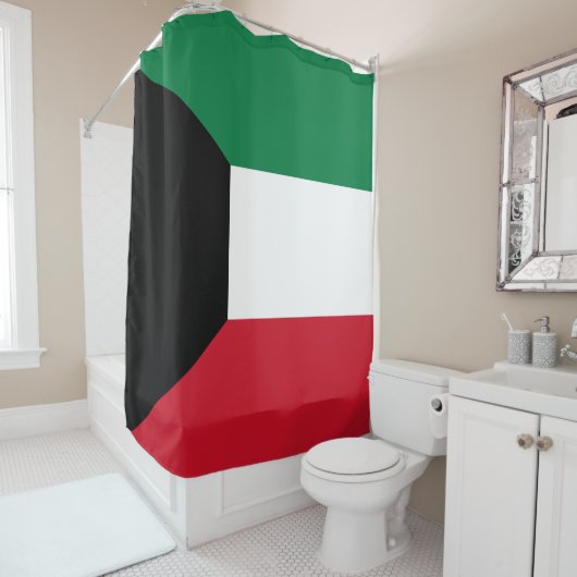 Rideaux De Douche Drapeau du Koweït (En situation)