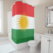 Rideaux De Douche Drapeau du Kurdistan (En situation)
