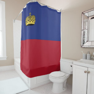 Rideaux De Douche Drapeau du Liechtenstein