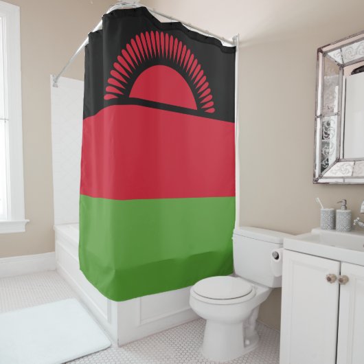 Rideaux De Douche drapeau du Malawi (En situation)