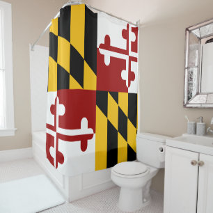 Rideaux De Douche Drapeau du Maryland
