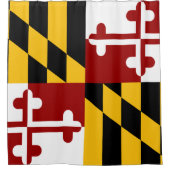 Rideaux De Douche Drapeau du Maryland (Devant)