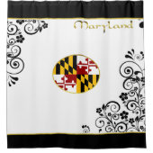 Rideaux De Douche Drapeau du Maryland (Devant)