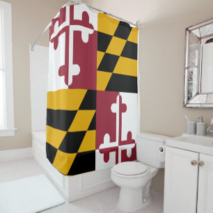 Rideaux De Douche Drapeau du Maryland