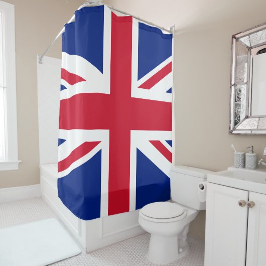 Rideaux De Douche Drapeau du Royaume-Uni (En situation)